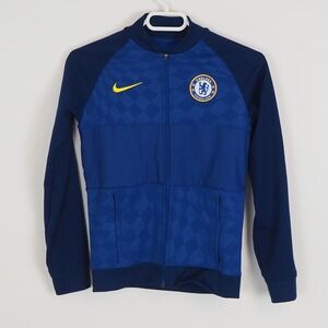 Boys NIKE Chelsea Football Club Full Zip Jacket Sz Medium FC Track Warmup Soccer
